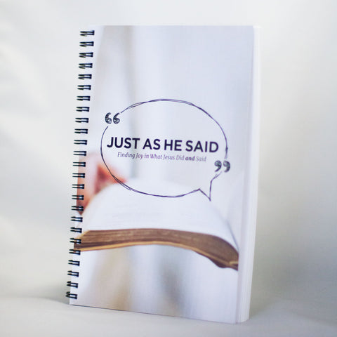 Just as He Said: Finding Joy in What Jesus Did and Said
