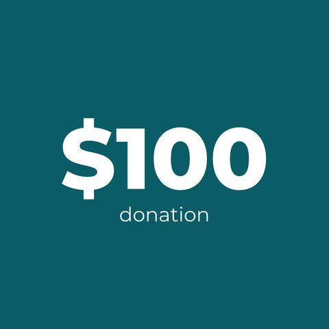 donación de $100